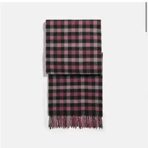 Coach reversible Signature Gingham Print Muffler